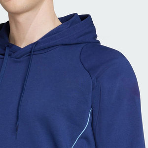 Sweat-shirt à capuche pour homme, style streetwear, imprimé logo au dos, coton French Terry, coupe classique, poche, style décontracté, automne, Econex Sports 350g - Product Image 4