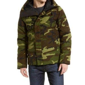 Custom Men's Winter <b>Hooded</b> Puffer <b>Jacket</b> Stand Collar Casual Outdoor Design Personalized Logo Nylon/<b>Soft</b> <b>Shell</b>/Polyester Fabric - Product Image 1