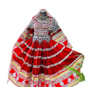Nuevo diseño exclusivo de vestido afgano hecho a mano para mujeres, hecho en Pakistán, estilo vintage, largo hasta el suelo, para fiestas y bodas. - Product Image 1