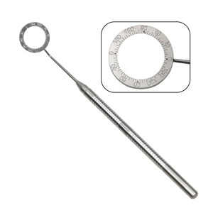 Marqueur corneal en acier inoxydable autoclavable, outil de marquage annulaire, instrument ophtalmique de précision gravé, 1 pièce - Product Image 1
