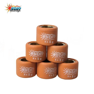 SUN Racing Nouveaux poids à roulettes en laiton 16x13mm 8G pour scooter BEAT ICON (6 PCS/SET) - Product Image 2