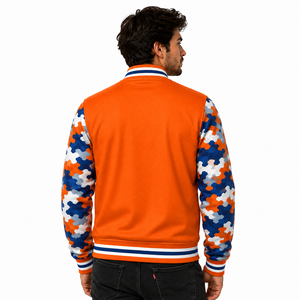 Wholesale Customized Logo Fashion Street Clothing <b>Men's</b> <b>Baseball</b> <b>Jacket</b> Designer Clothing <b>Men's</b> Street Style <b>Jacket</b> - Product Image 4