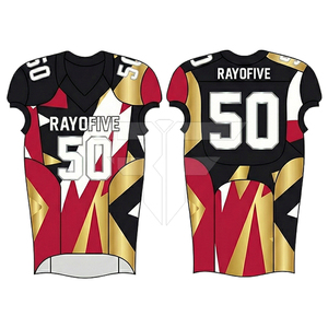 Uniformes de Fútbol Americano Personalizados, Diseño Elegante, 100% Poliéster, Ropa Deportiva de Alta Calidad, Tallas Grandes, Antibacterianos - Product Image 2