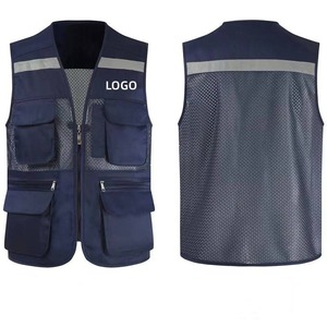 High Visibility Safety Vest Reflective Workwear Orange and Yellow Polyester Unisex <b>Construction</b> <b>Uniform</b> - Product Image 5
