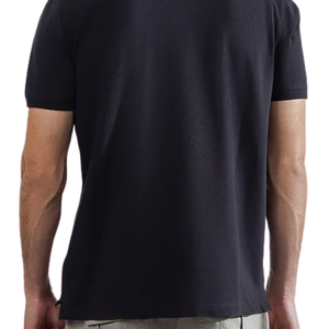 Custom Men's Breathable Eco-Friendly for <b>Shirt</b> | Premium Solid <b>Black</b> Short Sleeve Cotton Top | Minimalist Streetwear Casual - Product Image 6