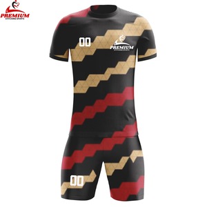 Maillot de football personnalisé à manches courtes, respirant, été, haute qualité, 100% polyester, protection UV, séchage rapide, antibactérien - Product Image 3