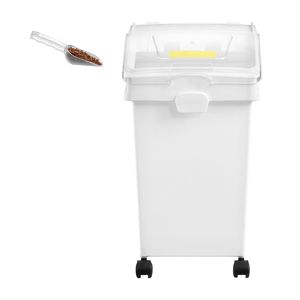 กล่องเก็บข้าวสารขนาดใหญ่ 6.6 แกลลอน/25 ลิตร กล่องจ่ายอาหารสัตว์เลี้ยงสำหรับห้องครัว กล่องเก็บส่วนผสมอาหารสัตว์ ข้าว ธัญพืช แป้ง - Product Image 6