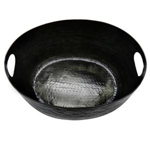 อ่างโลหะสีดำสำหรับงานปาร์ตี้กลางแจ้งและงานแต่งงาน  ถังแช่เครื่องดื่มสีดำสุดหรู - Product Image 4