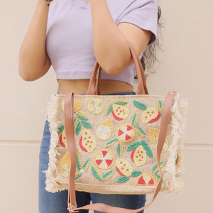 Bolsos Tote Bordados con Cuentas - Diseño de Moda con Color y Logotipo Personalizados para Viajes y Salidas a la Playa por MULTI CRAFT - Product Image 5