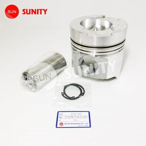 TAIWAN SUNITY Steel Silver High Efficiency PISTON ASSY OEM 11917-22051 for Yanmar Piston Pin <b>Clips</b> Marine Diesel Engines Part - Product Image 1