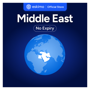 Tarjeta SIM de datos móvil sin fecha de caducidad R-ME-01 Azul Nueva Tarjeta SIM de viaje Top Eskimo para Oriente Medio - 1GB La primera tarjeta eSIM de viaje del mundo para 16 países - Product Image 1