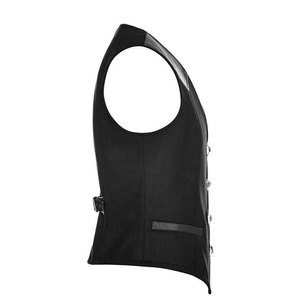 Chaleco Victoriano Steampunk Gótico de Metal y Cuero Sintético con Paneles en Contraste, Elegante para Bodas, 2026 - Product Image 2