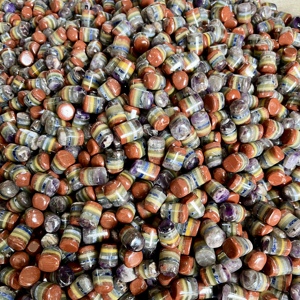 ชุดคริสตัลบำบัดธรรมชาติเจ็ดจักระ หินเจียรขัดเงาแบบหลายชั้น สำหรับการทำสมาธิเรกิ ปรับสมดุลพลังงาน ขายส่ง - Product Image 4