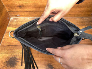 2025 nuevo bolso de mano de moda para mujer, bolso cruzado con flecos de cuero, bolsos de hombro de piel de vaca de diseñador de lujo de alta calidad - Product Image 6