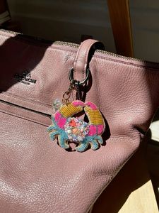 Traditional Embroidery Beaded Handmade Classic Ethnic Floral <b>Customized</b> Luxury Design Eco-Friendly MD HANDICRAFTS <b>Keychain</b> - Product Image 3