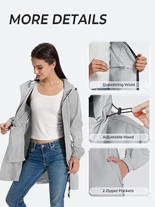 ผู้ผลิตเสื้อแจ็คเก็ตกันลมแบบ OEM สีสันตัดกัน เสื้อแจ็คเก็ตกันลมสำหรับผู้หญิง น้ำหนักเบา สำหรับเล่นกีฬา กันน้ำ มีฮู้ด - Product Image 6