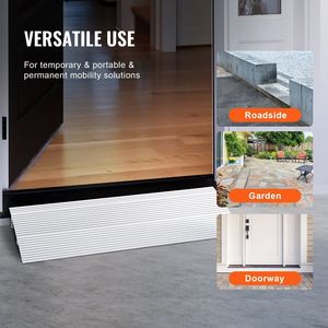 Regolabile 2 \ "aumento 800 Lbs capacità di carico in alluminio porta soglia rampa per sedie a rotelle sedie a motore-porta rampa modulare - Product Image 6