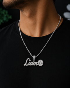 Liam Name Pendant Necklace 925 Silver Gold Plated Moissanite Pave Setting Luxury Hiphop Unisex Party Jewelry Gift - Product Image 6
