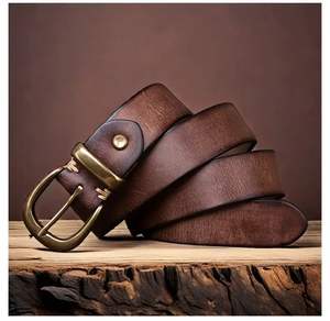 Cinturones de Cuero Vacuno Unisex de Alta Calidad al Mejor Precio, Cinturones de Cuero Vacuno Profesionales Resistentes y Transpirables - Product Image 4