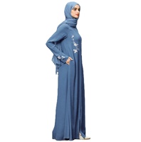 Prix de gros Nouvelles Abayas élégantes pour adultes Robe islamique Vêtements pour femmes musulmanes Tailles personnalisées Couleur unie Longueur cheville Complète
