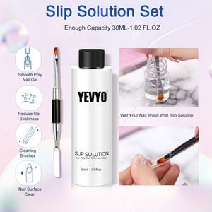 "Beginner's UV Gel Nail Kit (6PCS) with 15ml UV Gel Slip Solution Top Base Coat & <b>Builder</b> Nails Art Tools" - Product Image 3