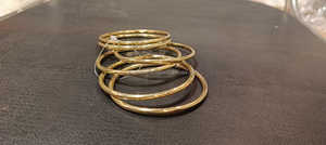 Conjunto de brazalete de latón ajustable hecho a mano Boho Luxe, pulsera de moda elegante para mujeres artísticas modernas - Product Image 1