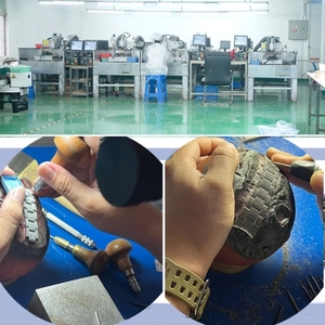 Montre mécanique squelette de luxe en acier inoxydable avec diamants Moissanite VVS de haute qualité et verre saphir, vente en gros - Product Image 2