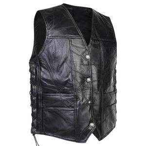 Chaleco de Cuero para Motocicleta, Diseño Moderno, Cómodo, Hecho en Pakistán, Ecológico, 2026, OEM, Elegante, de Buena Calidad, para Hombre - Product Image 3