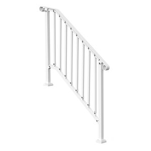 Corrimano Ausiliari per Esterni per 3-4 Gradini, Kit Corrimano in Acciaio al Carbonio, Facile Installazione, Ringhiera per Scale - Product Image 4