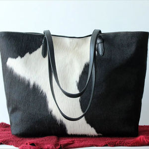 Bolso Tote de Cuero Genuino Marrón Hecho a Mano para Mujer, Color Sólido, con Cierre de Cremallera, Regalo de San Valentín, Modelo LTB-0532 - Product Image 1