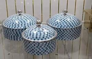 Recipiente de Acero Inoxidable de Lujo con Mosaico para Servir Buffet, con Tapa, Decorativo, para Hoteles, Catering, Calentador de Alimentos, Plato para Banquetes, Exhibición de Buffet - Product Image 3