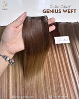Rambut Berwarna untuk Ekstensi Rambut Remy Mesin Double Weft Rambut Virgin Vietnam Double Drawn Straight Strands LEXHAIR