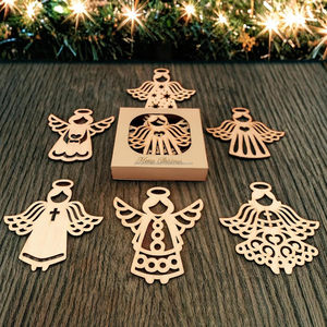 Adornos navideños colgantes de MDF - Product Image 1