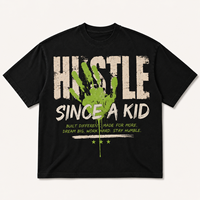 T-shirt graphique oversize tendance 100 % coton imprimé effet vieilli streetwear lourd écologique personnalisable unisexe gothique homme