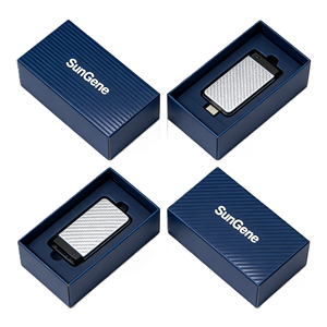 Boîte Cadeau Pliante de Luxe Personnalisée SunGene en Carton Rigide Noir avec Fermeture Magnétique, Lamination Mate, Recyclable pour - Product Image 3