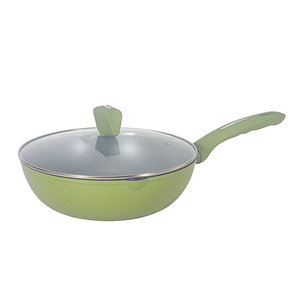 Wok compacto antiadherente, perfecto para cocinas pequeñas, apartamentos, dormitorios y preparación rápida de comidas diarias con comodidad. - Product Image 2