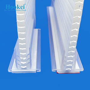 Venta caliente Publicidad Supergrip Plástico transparente PVC Precio Etiqueta Sign Holder Marketing Sign Holders con adhesivo inferior - Product Image 2