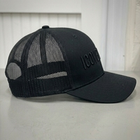 Gorra Trucker Personalizada de 6 Paneles con Bordado 3D, Malla Trasera, Visera Curva, Ajustable con Cierre a Presión, OEM, ODM, Marca Privada, MOQ Bajo