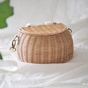 <b>Small</b> wicker bicycle <b>basket</b> Handmade Storage <b>Basket</b> Wholesale eco-friendly Made in Vietnam Ready to stock - Product Image 5
