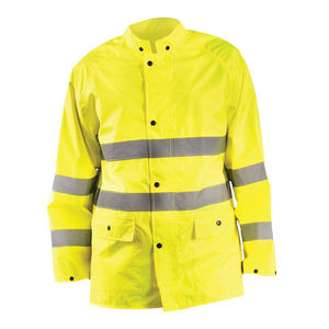 Combinaison de pluie 2 pièces haute visibilité et unie, veste et pantalon de sécurité réfléchissants, imperméables, pour travaux de construction et industriels - Product Image 2