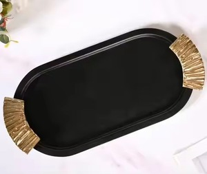 Plateau à chocolat en métal pour table, plateau de service en acier inoxydable pour desserts, plateau de présentation de bonbons, utilisation sur table de cuisine ou de salle à manger - Product Image 4