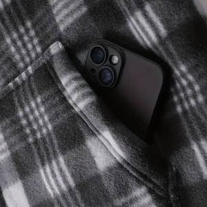 <b>Women's</b> Plaid Zip Up Hoodie Fleece Lined <b>Long</b> <b>Sleeve</b> Jacket Casual Winter <b>Top</b> - Product Image 4