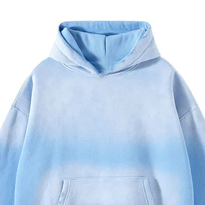 Sudadera con Capucha Oversize para Hombre, Estilo Vintage Lavado al Ácido, Manga Larga, Corte Holgado, Estilo Casual Urbano para Hombre - Product Image 2
