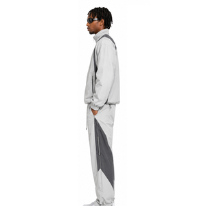 Survêtements en nylon professionnels pour hommes, respirants, pour l'entraînement physique, vêtements personnalisés OEM ODM, usine de vêtements en gros, survêtements en nylon - Product Image 3