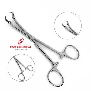 Pinces à artères Sarot à dents horizontales courbées, instrument chirurgical en acier inoxydable, pince hémostatique - Product Image 1