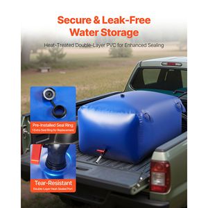 Sacca per Acqua Pieghevole Portatile da 400 Litri, Contenitore Morbido Anti-perdita e Anti-strappo per Escursionismo - Product Image 4