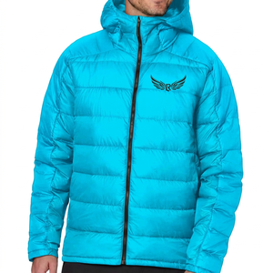 Veste pour homme, verte et noire, coupe-vent, polyester, manteau d'hiver décontracté, coupe régulière, fermeture éclair - Product Image 4