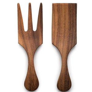 Cuchara de madera maciza para servir, cuchara de cocina para revolver, mezclar, arroz, curry, sopa, salsa, herramienta de cocina - Product Image 1