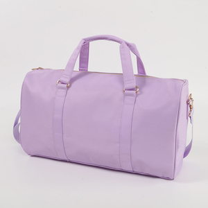 Lavender Polyester <b>Duffel</b> <b>Bag</b> with Zipper Closure Large Capacity Sport Fitness Gym <b>Bag</b> - Product Image 5