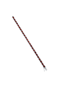 Pulsera de Granate y Circonita en Plata de Ley 92.5 KLSB-20417 - Product Image 2